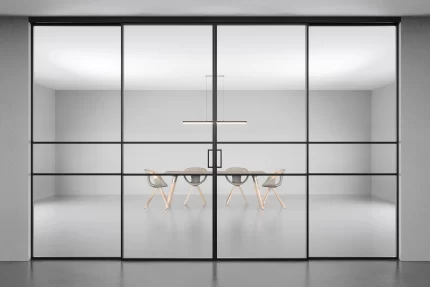 Perete glisant din aluminiu si sticla Trend